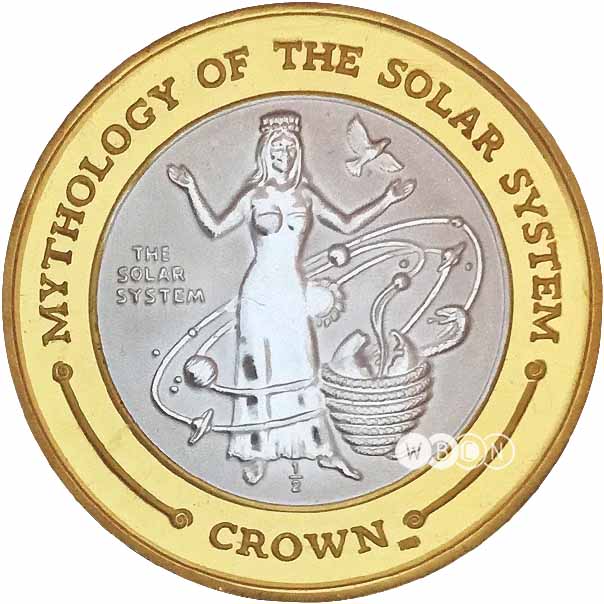 Gibraltar ½ Crown - Elizabeth II Solar System