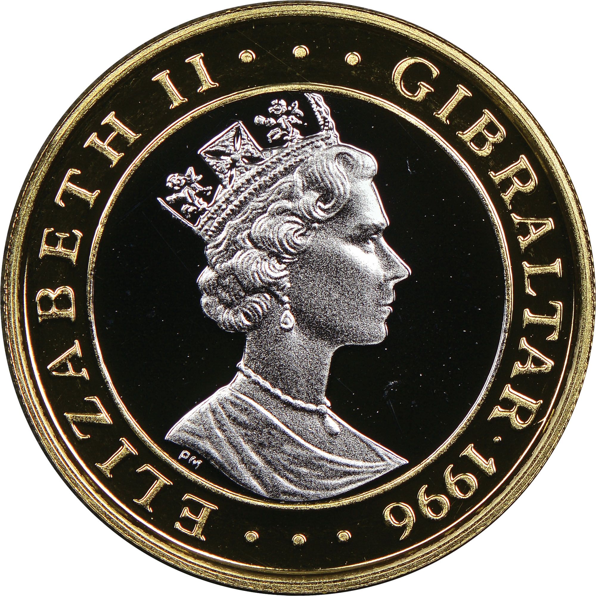 Gibraltar 75 ECUs - Elizabeth II 1000 Years of Austria obverse