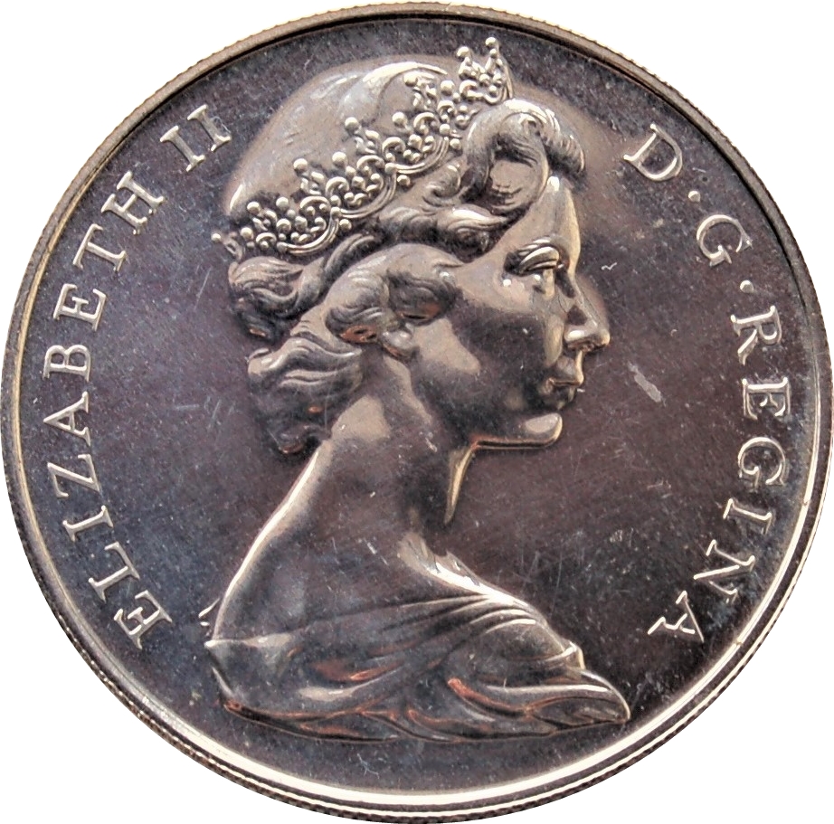 Gibraltar 1 Crown - Elizabeth II Gibraltar Castle and Key; Silver Proof obverse