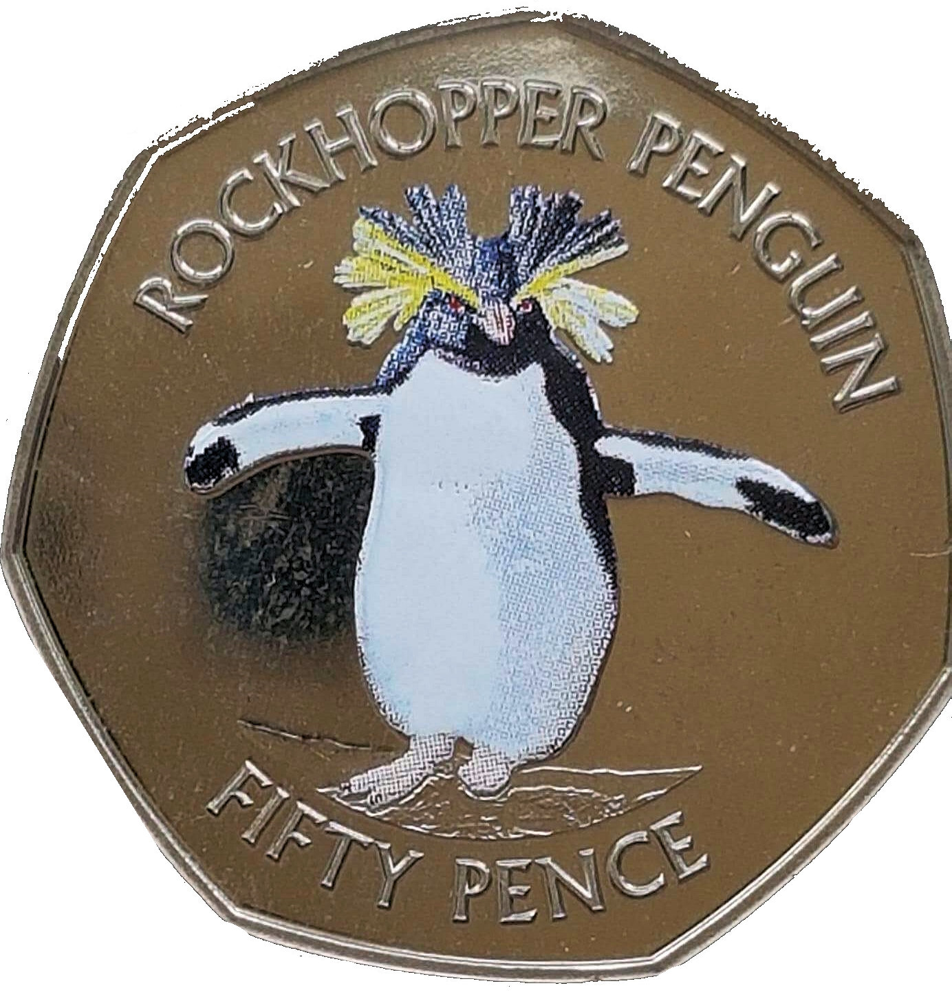 Falkland Islands 50 Pence - Elizabeth II Northern Rockhopper