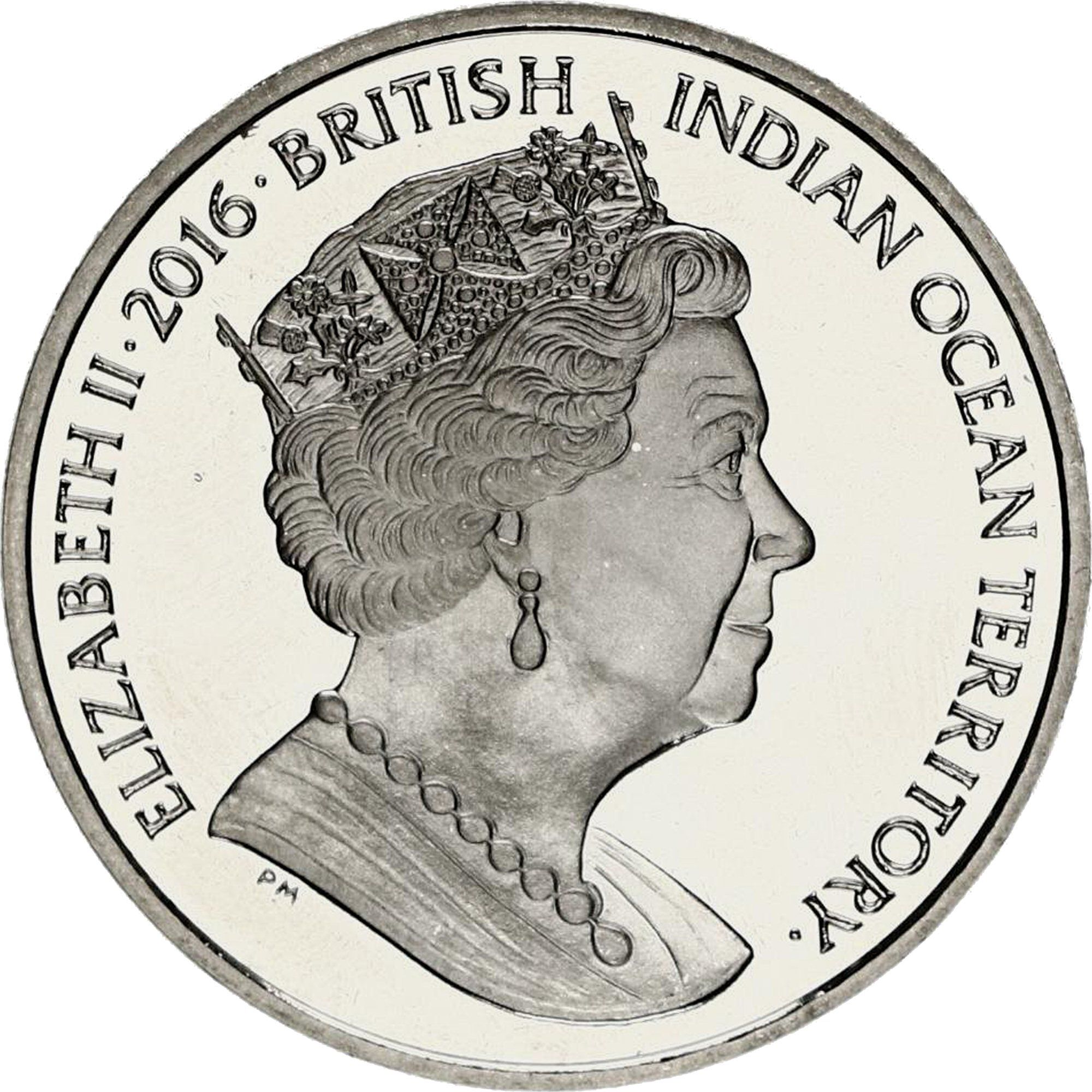 British Indian Ocean Territory 2 Pounds - Elizabeth II Archipelago and Wildlife obverse