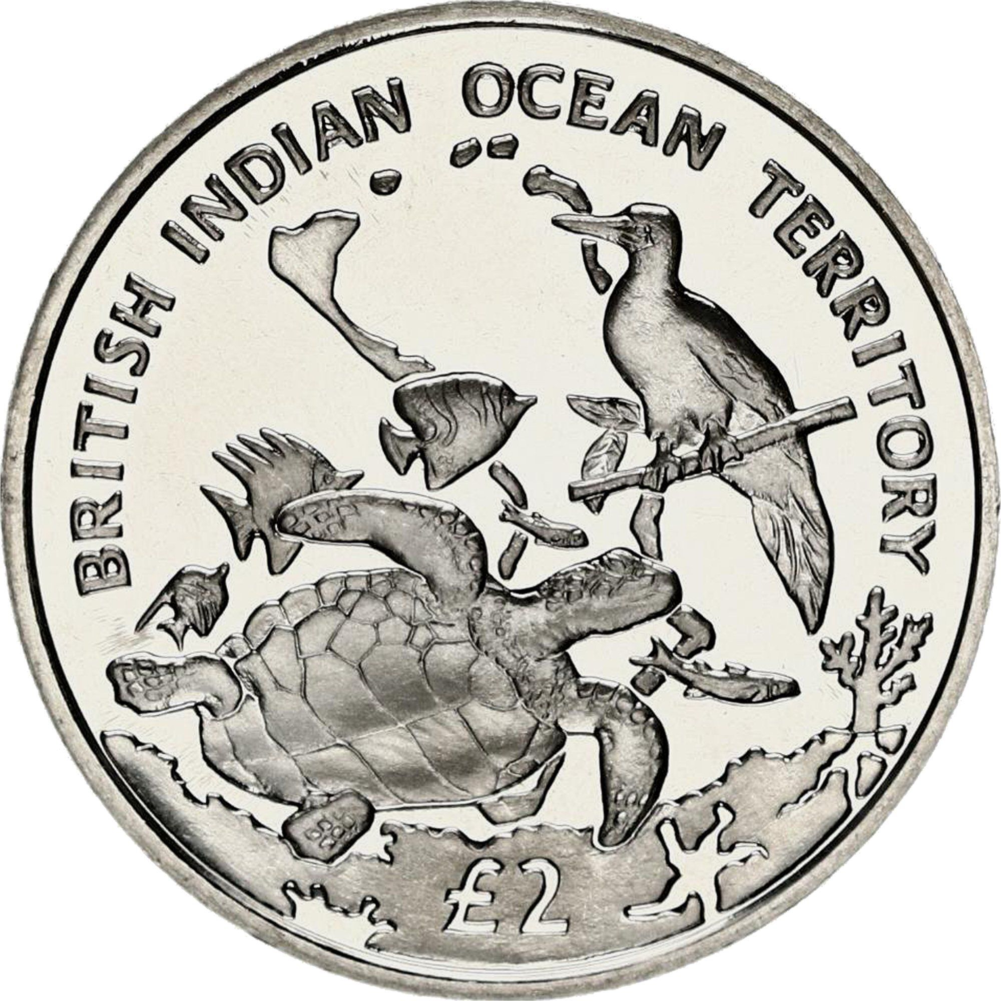 British Indian Ocean Territory 2 Pounds - Elizabeth II Archipelago and Wildlife