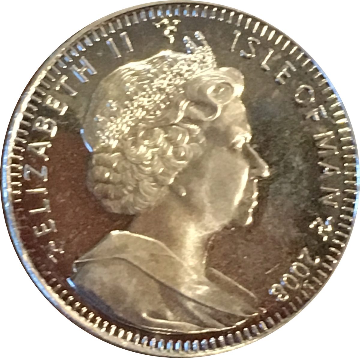 Isle of Man 1 Crown - Elizabeth II Wonders of the World obverse