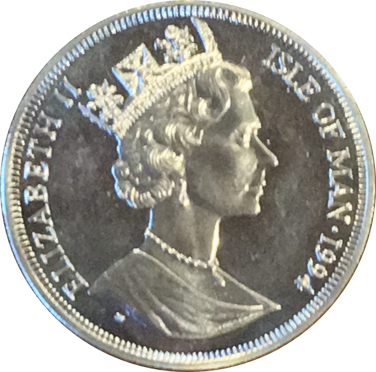Isle of Man 1 Crown - Elizabeth II International Civil Aviation Organization obverse