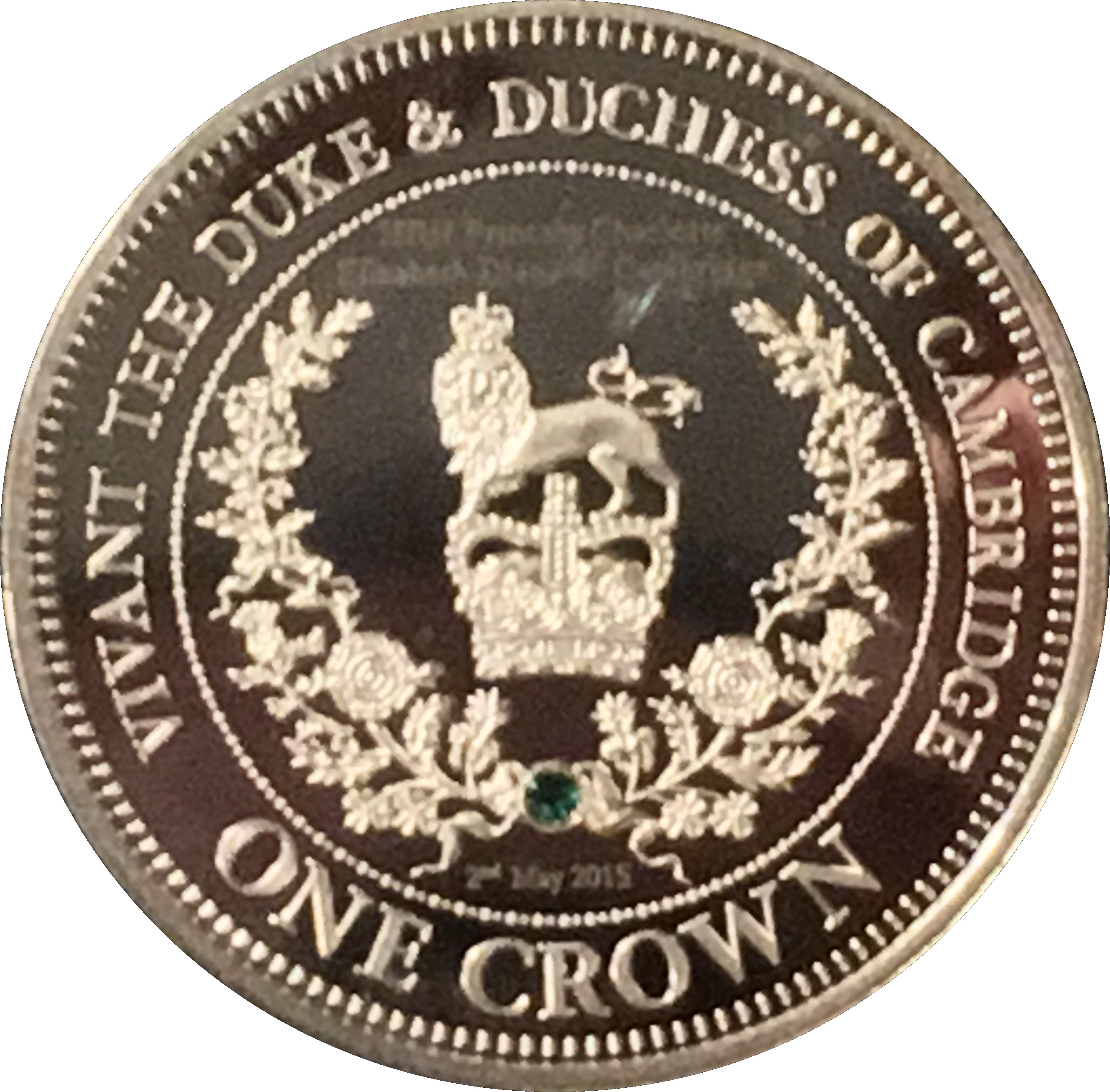 Tristan da Cunha 1 Crown - Elizabeth II Duke and Duchess of Cambridge