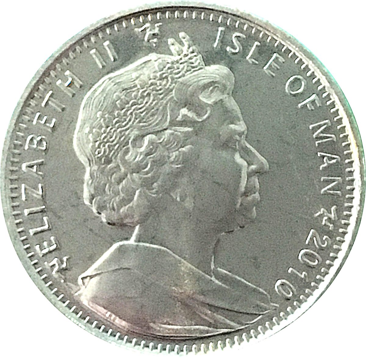 Isle of Man 1 Crown - Elizabeth II World Cup obverse