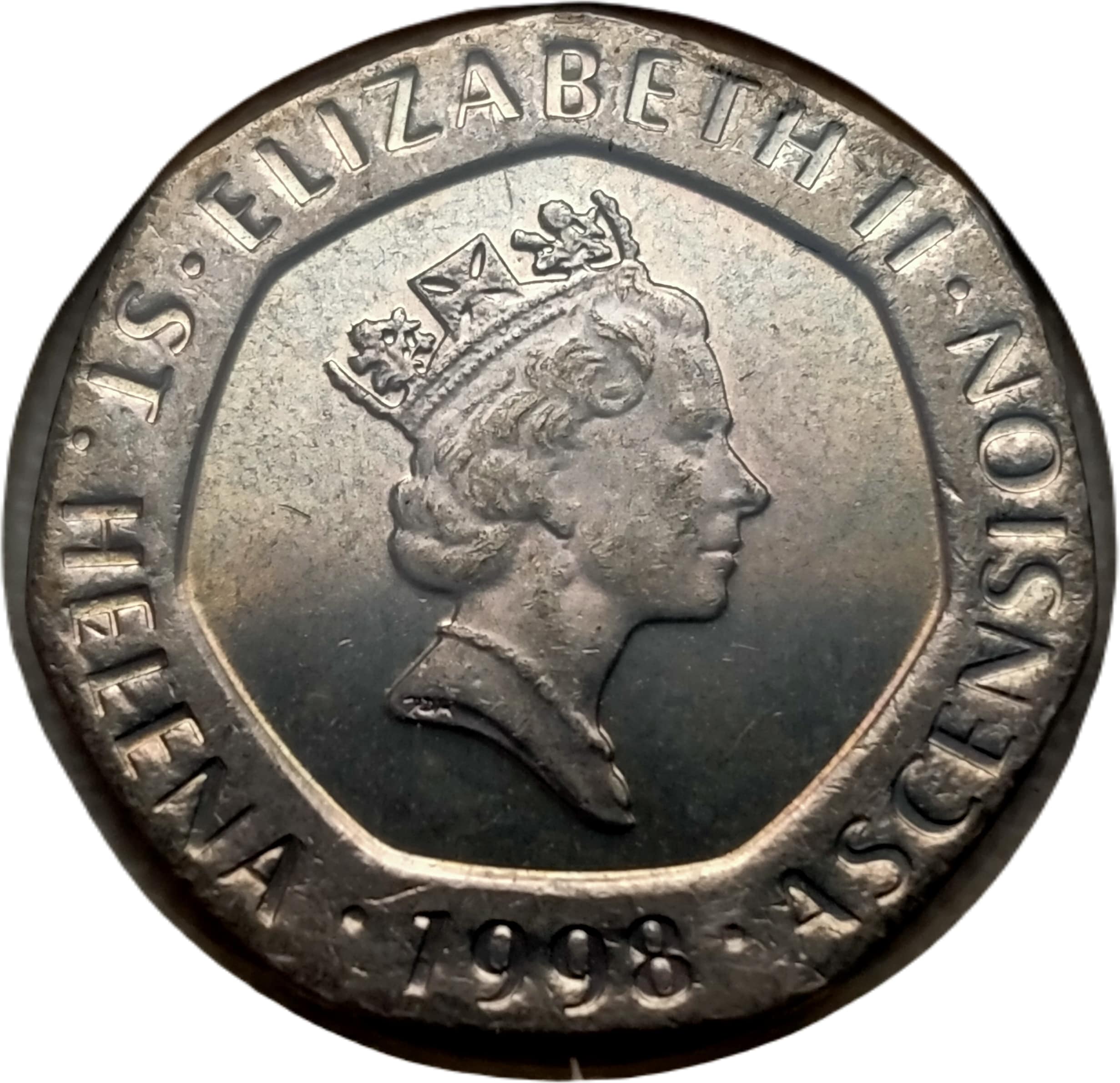 Saint Helena and Ascension 20 Pence - Elizabeth II 3rd portrait obverse