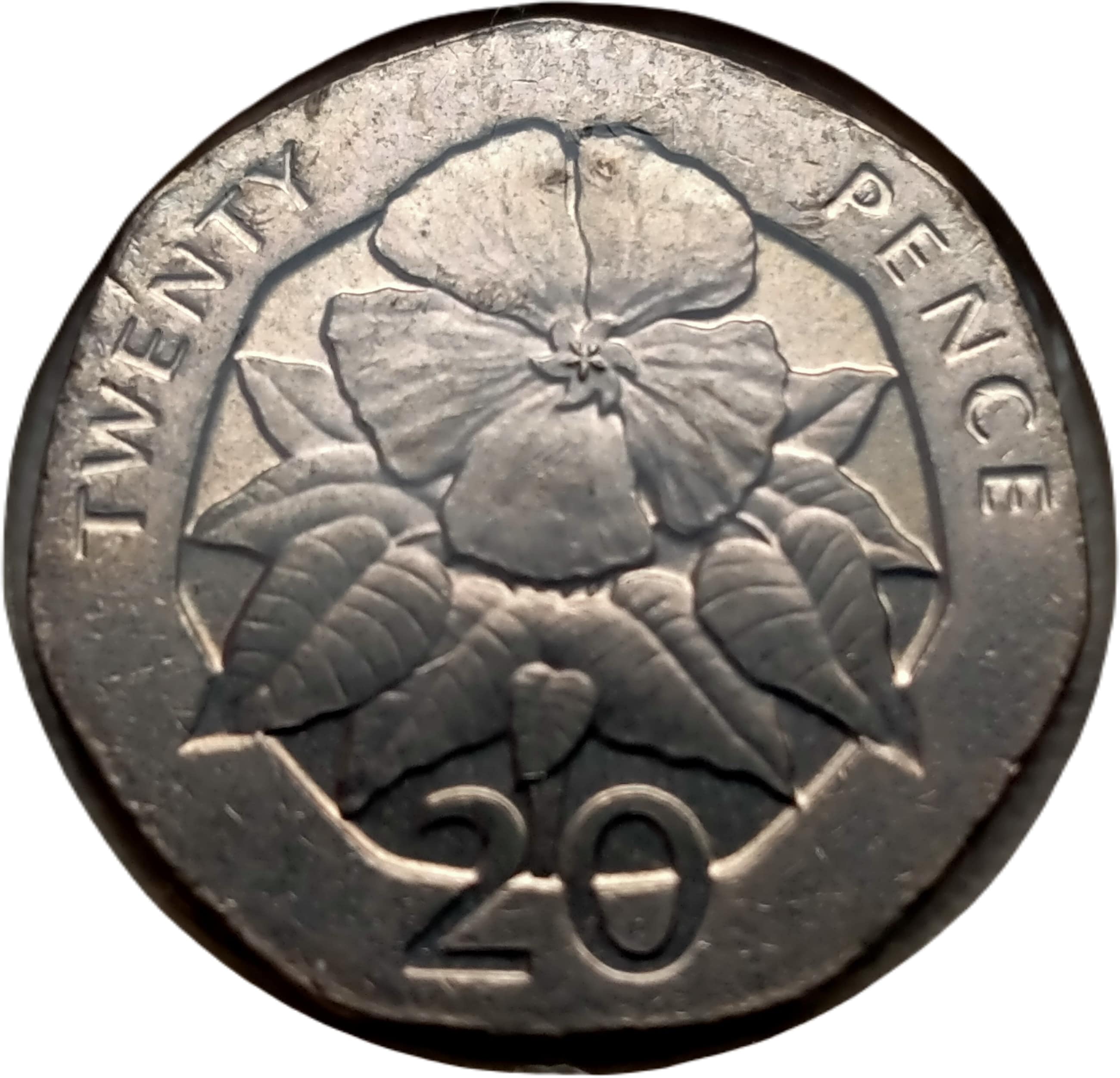 Saint Helena and Ascension 20 Pence - Elizabeth II 3rd portrait