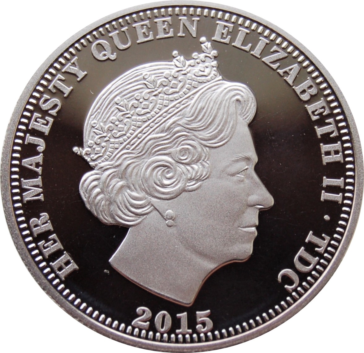 Tristan da Cunha 5 Pounds - Elizabeth II 75 Years of the Battle of Britain obverse