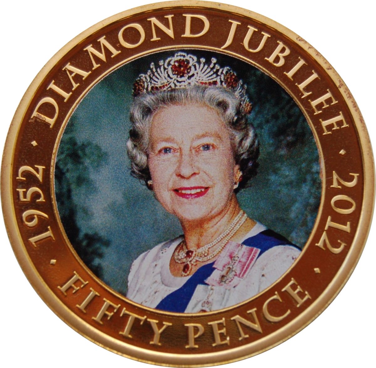 Jersey 50 Pence - Elizabeth II Diamond Jubilee