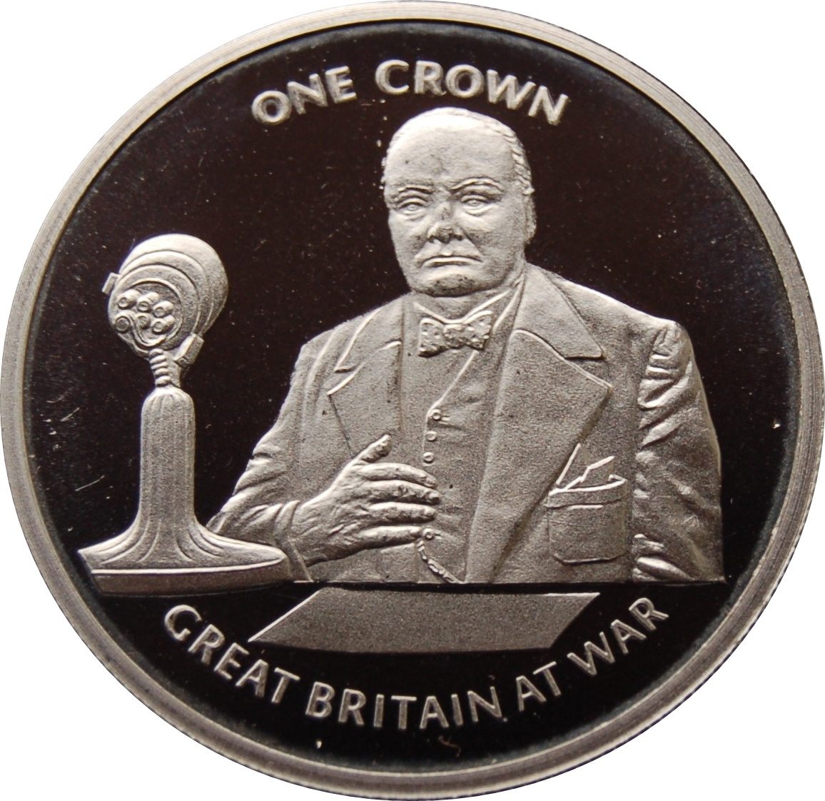 Gibraltar 1 Crown - Elizabeth II Great Britain at War