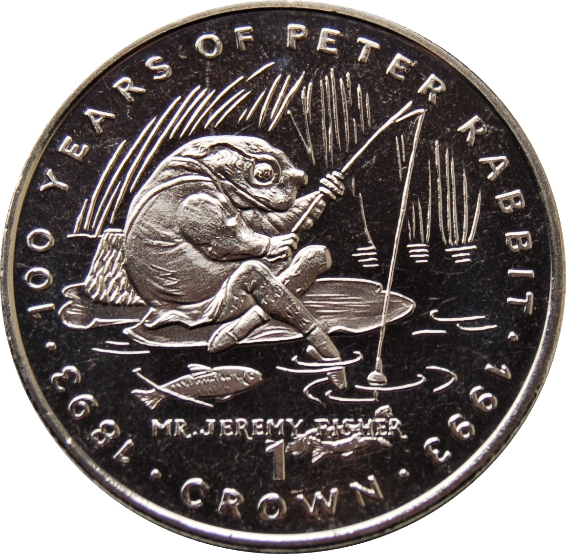Gibraltar 1 Crown - Elizabeth II Mr. Jeremy Fisher reverse