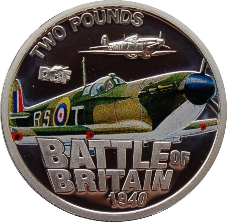 Jersey 2 Pounds - Elizabeth II 70th Anniversary of The Battle of Britain