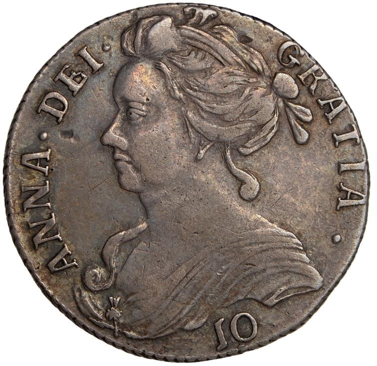 Scotland 10 Shillings - Anne obverse