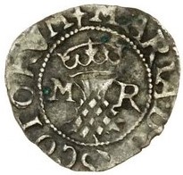 Scotland ½ Bawbee - Mary I 1st Period obverse