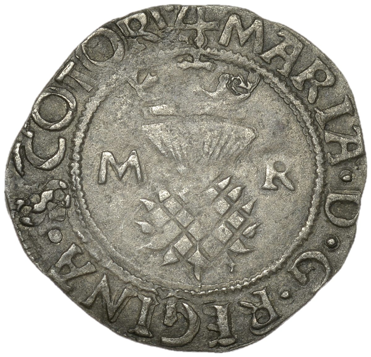 Scotland 1 Bawbee - Mary I 1st Period obverse