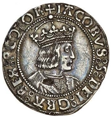 Scotland 1 Groat - James V 2nd Coinage, Type II obverse