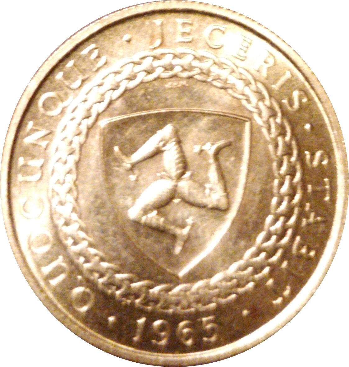 Isle of Man ½ Sovereign - Elizabeth II Bicentenary of Revestment Act; Gold 22ct reverse