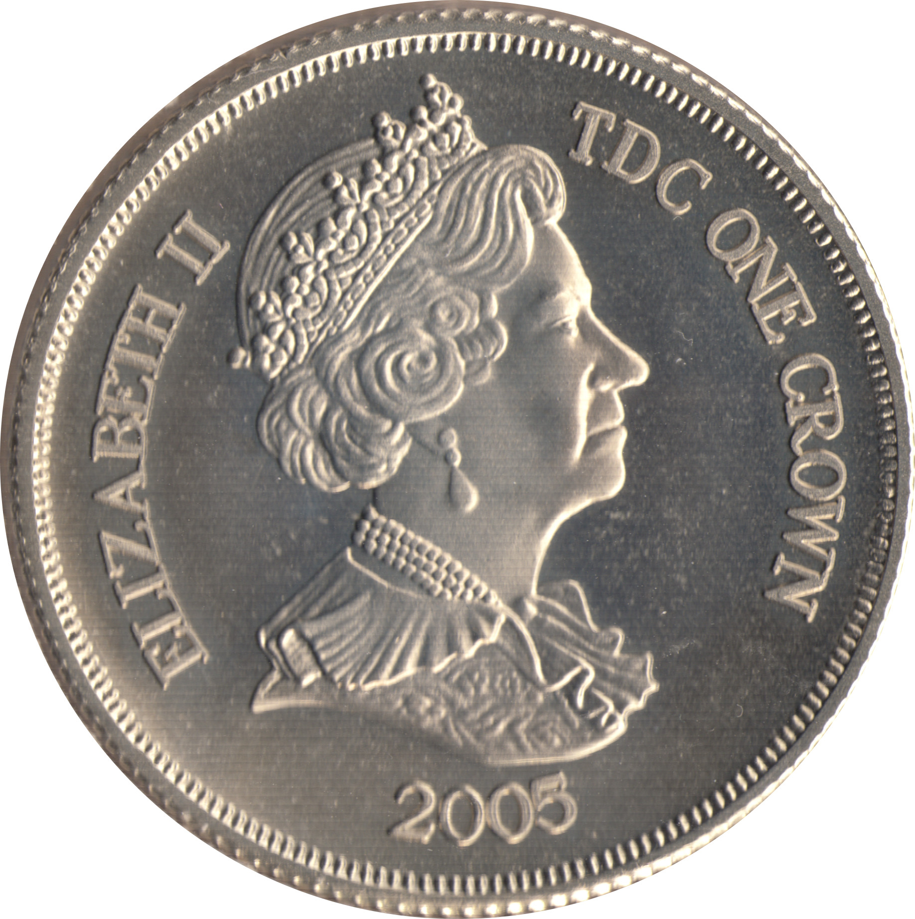 Tristan da Cunha 1 Crown - Elizabeth II Lord Nelson obverse