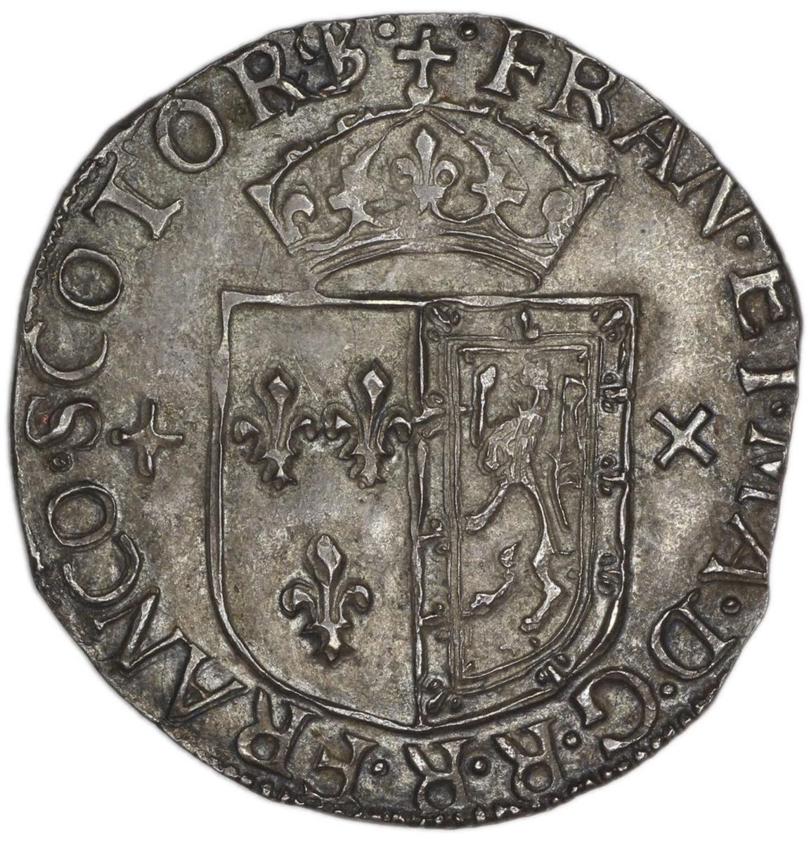 Scotland 1 Testoon - Francis and Mary 2nd Period, Type II obverse