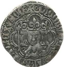 Scotland 1 Groat - James I 2nd Fleur-de-lis Issue obverse