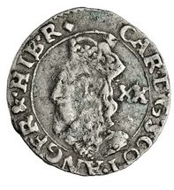 Scotland 20 Pence - Charles I 3rd Coinage, 4th Issue obverse