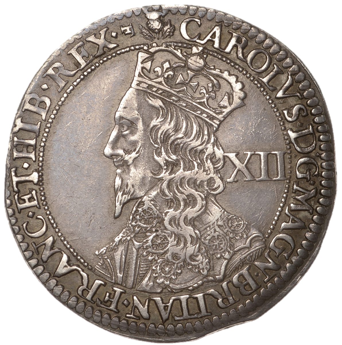 Scotland 12 Shillings - Charles I 3rd Coinage, 4th Issue obverse