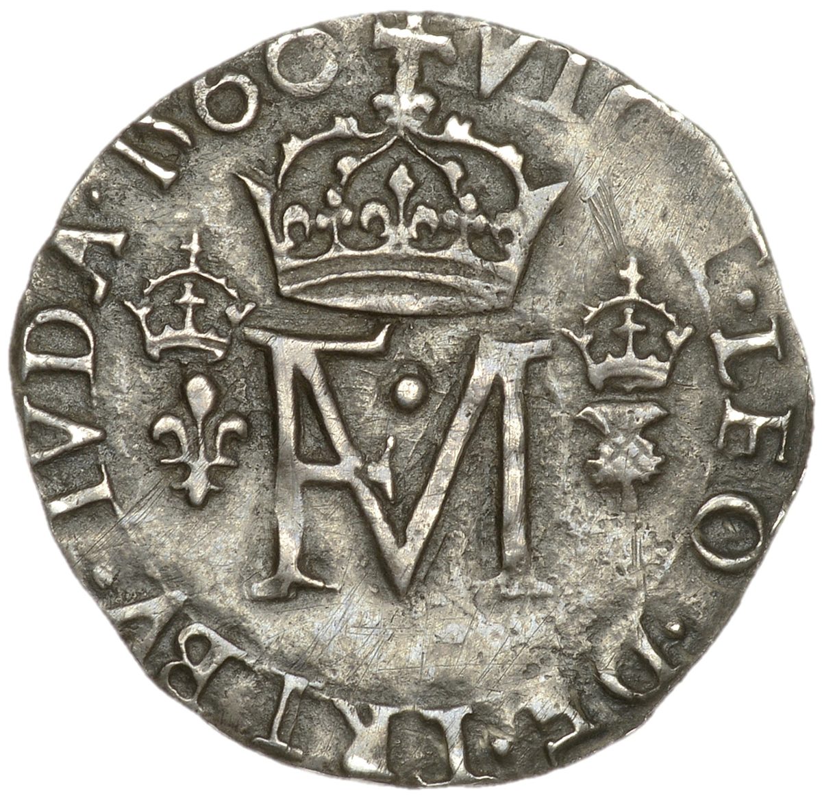 Scotland ½ Testoon - Francis and Mary 2nd Period, Type II