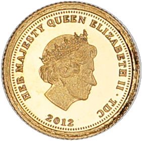 Tristan da Cunha ½ Crown - Elizabeth II Napoleon obverse