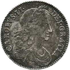 ½ Crown - Charles II 2nd bust obverse