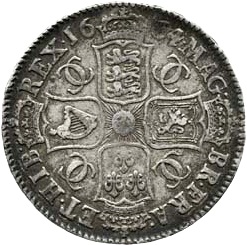 ½ Crown - Charles II 2nd bust reverse