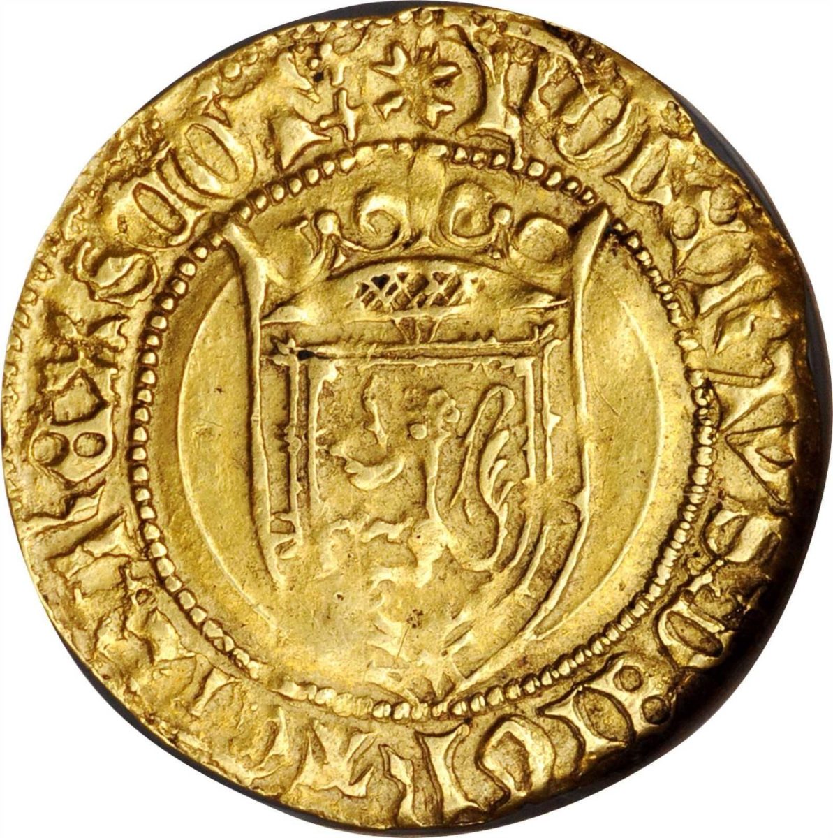 Scotland 1 Lion - Robert III Light Coinage, Type II obverse