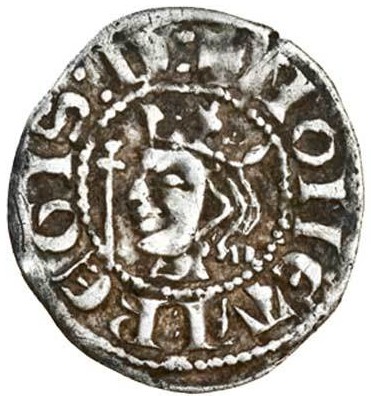 Scotland 1 Farthing - David II 1st Coinage, 1st Issue obverse