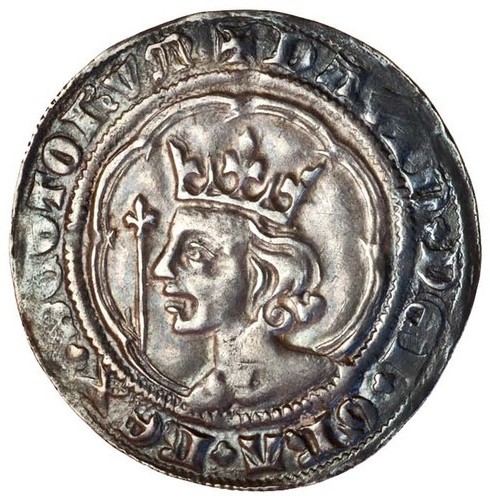 Scotland 1 Groat - David II 2nd Coinage, Class A obverse