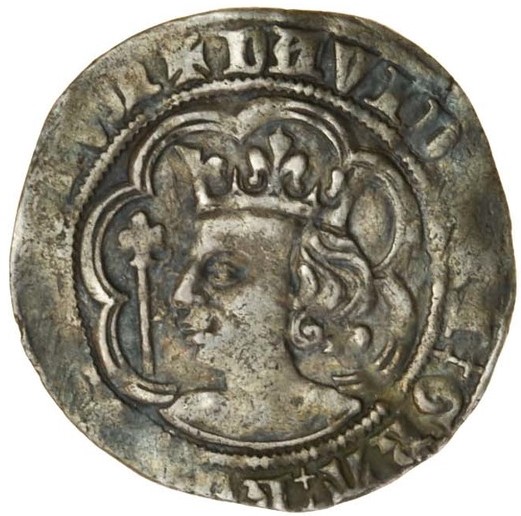 Scotland 1 Groat - David II 2nd Coinage, Class C obverse