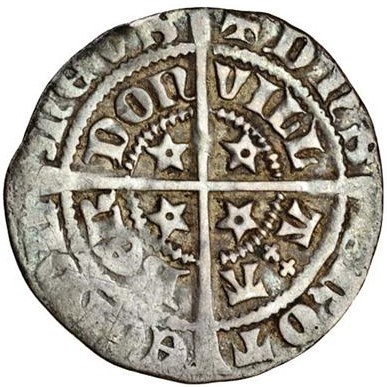 Scotland ½ Groat - David II 2nd Coinage, Class A