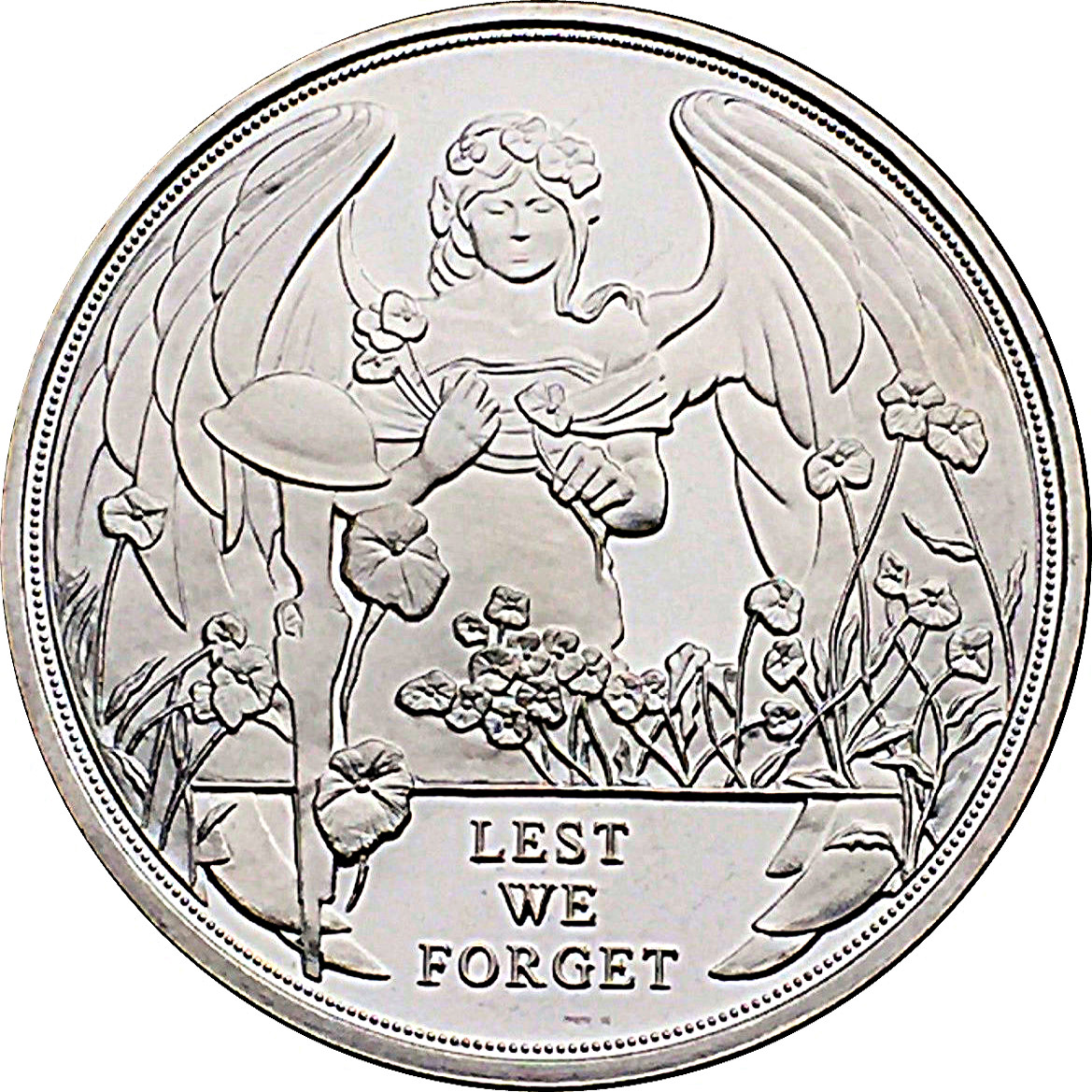 Gibraltar 1 Crown - Elizabeth II The Battle of Ypres reverse