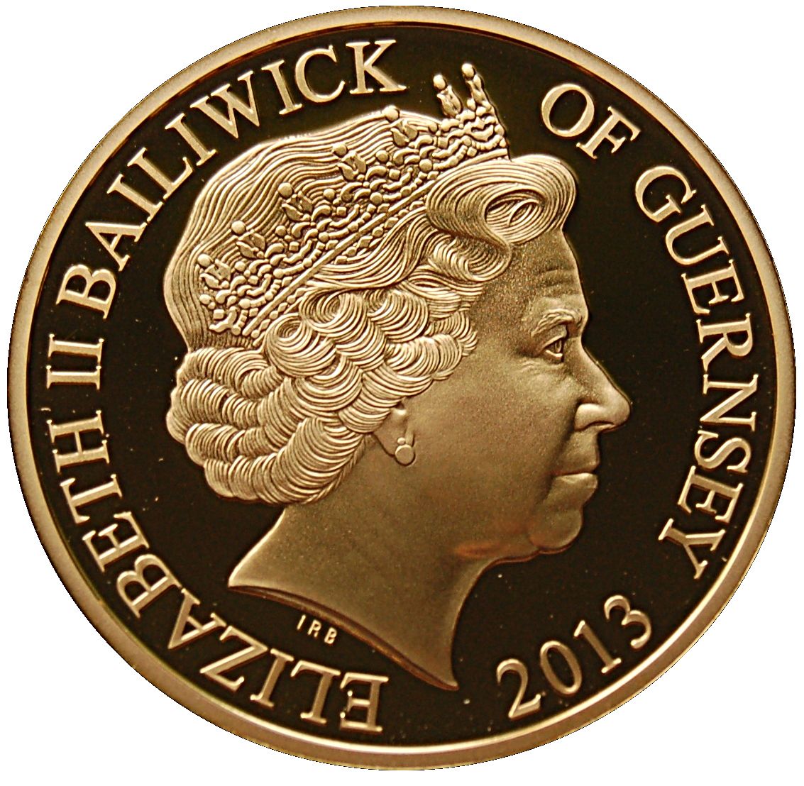 Guernsey 50 Pence - Elizabeth II Flying Scotsman obverse