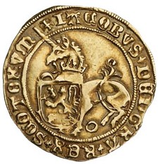 Scotland 1 Unicorn - James IV Type II obverse