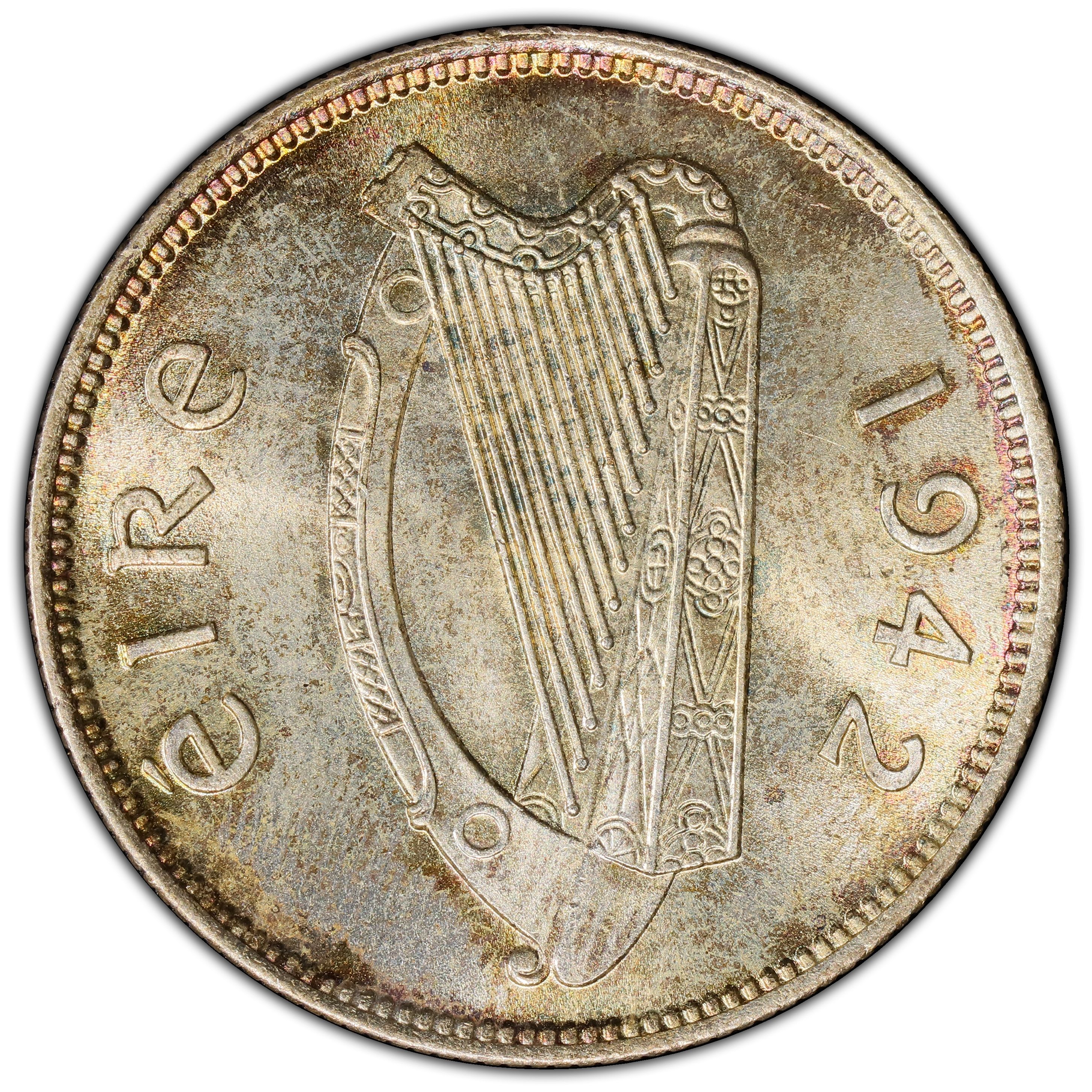 Ireland Flóirín / 2 Scilling obverse