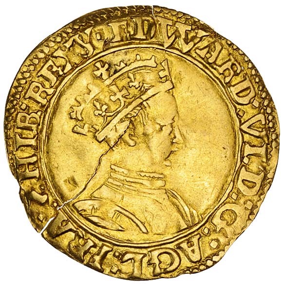1 Crown - Edward VI 2nd period; crowned bust obverse