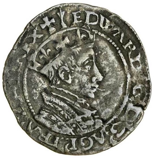 1 Groat - Edward VI 1st period; London obverse