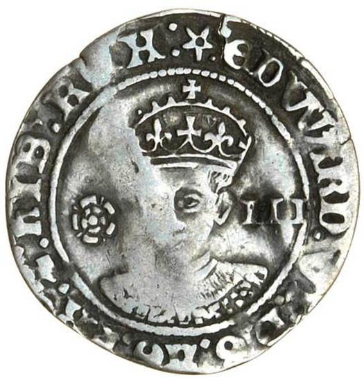3 Pence - Edward VI 3rd period; York obverse