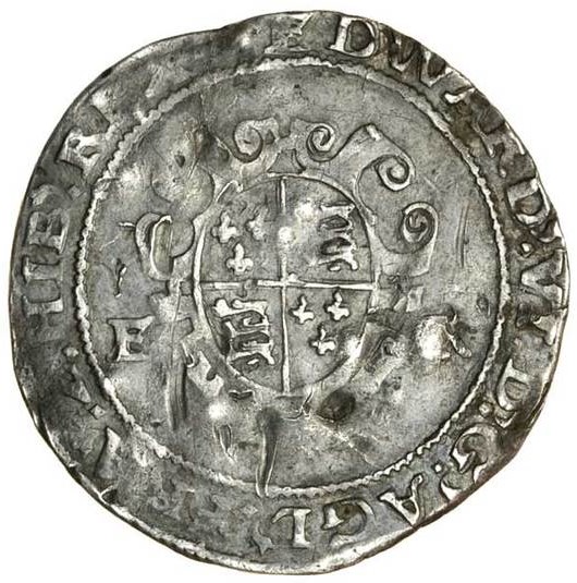 1 Shilling - Edward VI 2nd period; 1st issue