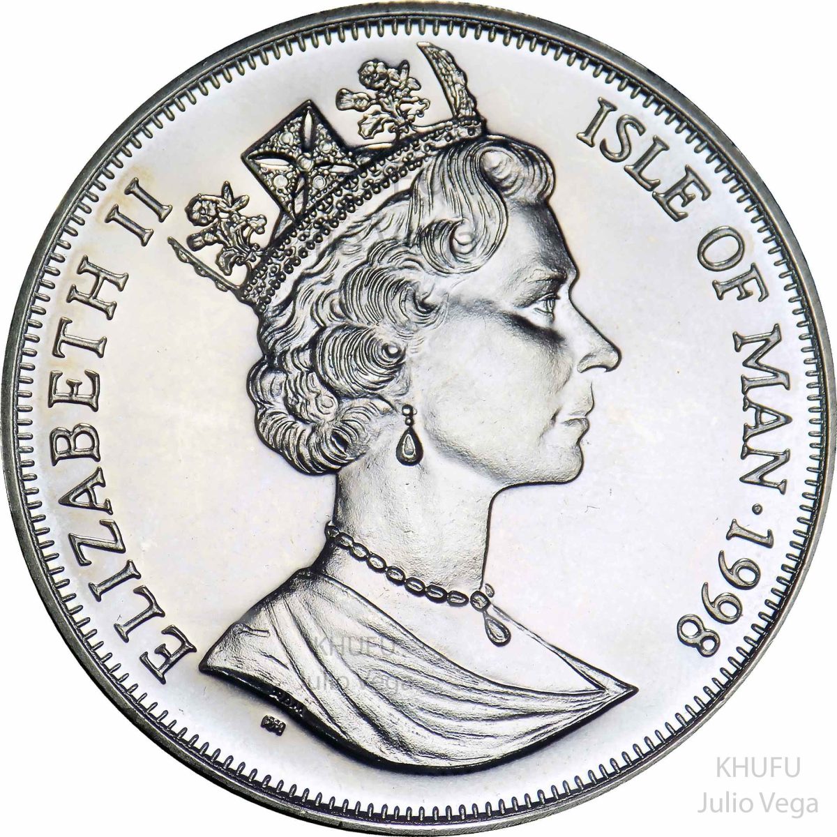 Isle of Man 1 Crown - Elizabeth II The General obverse
