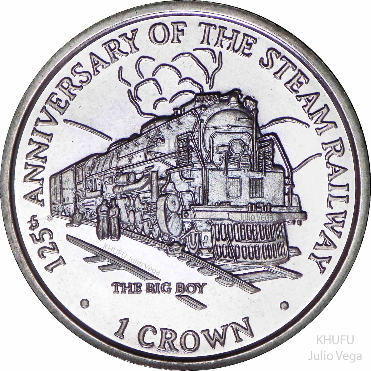 Isle of Man 1 Crown - Elizabeth II The Big Boy reverse