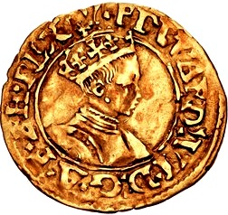 ½ Crown - Edward VI 2nd period; crowned bust obverse