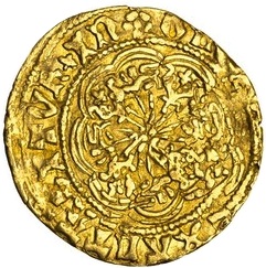¼ Ryal - Edward IV 1st reign; Light coinage reverse