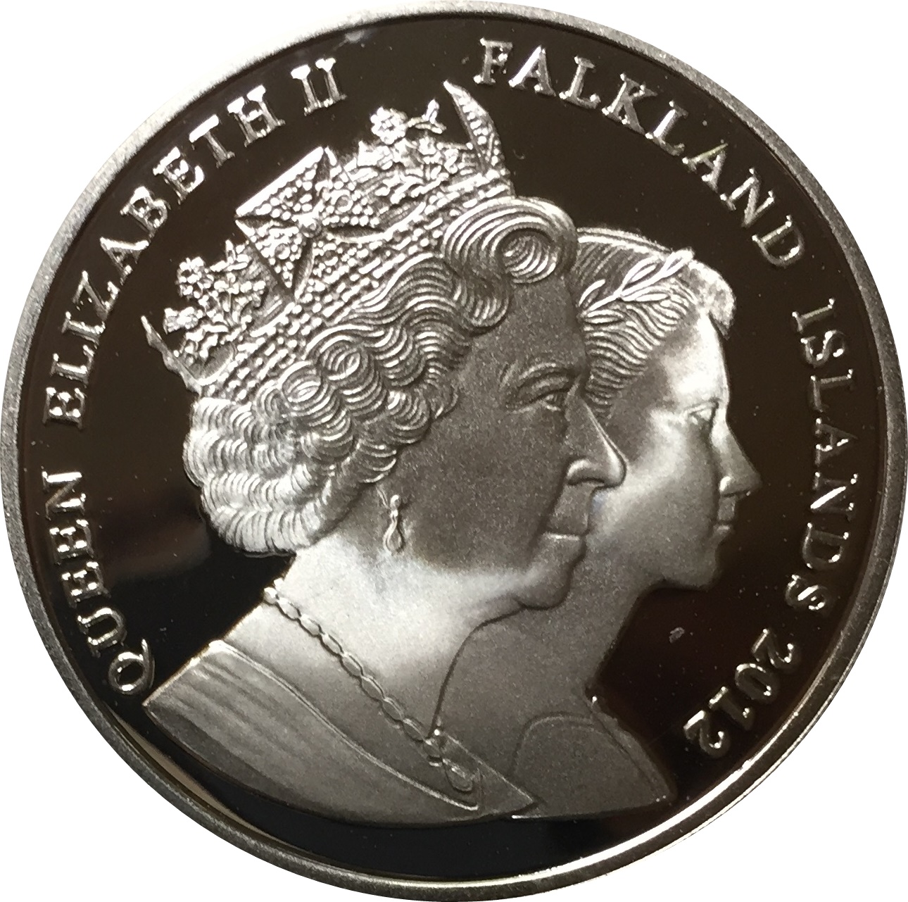Falkland Islands 1 Crown - Elizabeth II Stanley Sports Association; Silver Proof Issue obverse