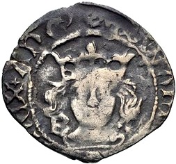 1 Penny - Edward IV 2nd reign; Durham obverse